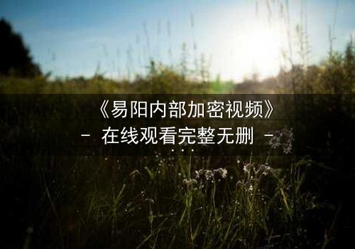 《易阳内部加密视频》- 在线观看完整无删 - 揭开真相的钥匙