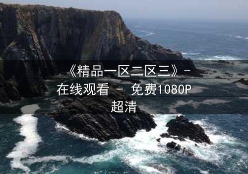 《精品一区二区三》-在线观看 - 免费1080P超清
