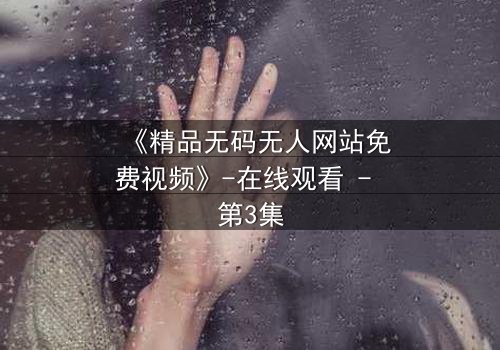 《精品无码无人网站免费视频》-在线观看 - 第3集