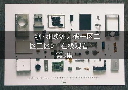 《亚洲欧洲无码一区二区三区》-在线观看 - 第3集