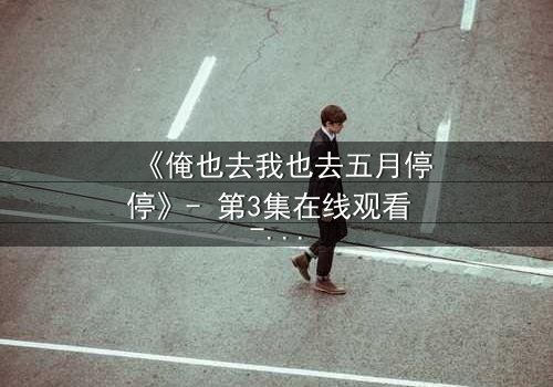 《俺也去我也去五月停停》- 第3集在线观看 - 当亲情与梦想在五月戛然停驻