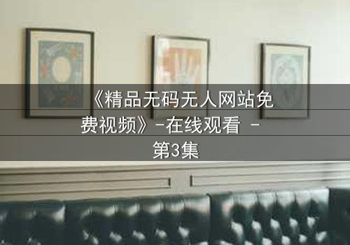 《精品无码无人网站免费视频》-在线观看 - 第3集