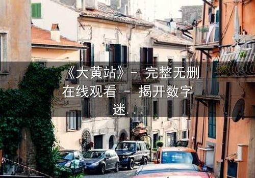 《大黄站》- 完整无删在线观看 - 揭开数字迷宫的致命诱惑