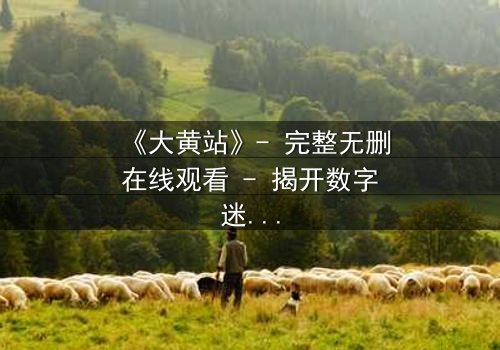 《大黄站》- 完整无删在线观看 - 揭开数字迷宫的致命诱惑