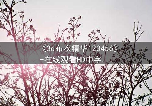 《3d布衣精华123456》-在线观看HD中字 - 免费1080P超清完整无删