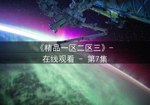 《精品一区二区三》- 在线观看 - 第7集