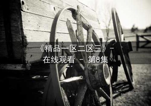 《精品一区二区三》- 在线观看 - 第8集