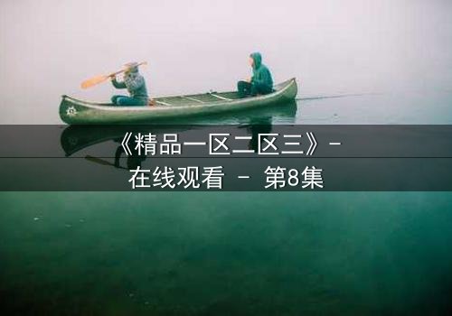 《精品一区二区三》- 在线观看 - 第8集