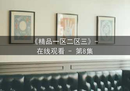 《精品一区二区三》- 在线观看 - 第8集