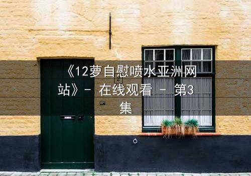 《12萝自慰喷水亚洲网站》- 在线观看 - 第3集