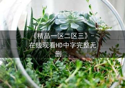 《精品一区二区三》- 在线观看HD中字完整无删 - 揭开人性深处的秘密游戏