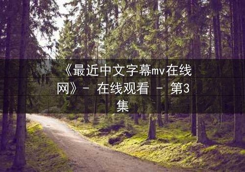 《最近中文字幕mv在线网》- 在线观看 - 第3集