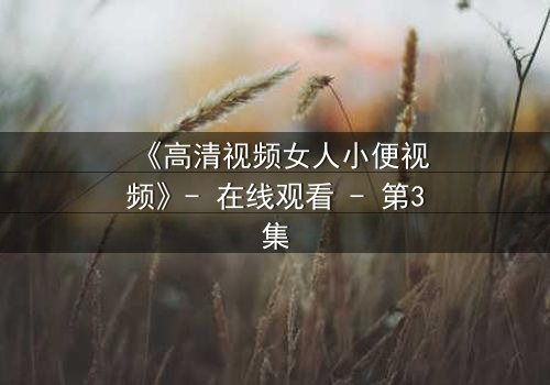 《高清视频女人小便视频》- 在线观看 - 第3集